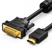 UGREEN 绿联 HD106 HDMI转DVI 连接线/视频线 0.5米及以下 9.5元包邮（需用券）