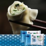 浩大极鲜 鳕鱼韭菜水饺 208g*8袋 共80个