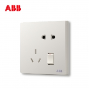 ABB 无框轩致 一开五孔插座面板套餐 5只装 93.6元包邮（需用券）