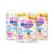 618预售： Merries 妙而舒 婴儿拉拉裤 M58片 3包装