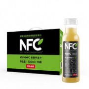 100%鲜果榨取：300mlx10瓶 农夫山泉 NFC礼盒鲜榨 苹果汁饮料