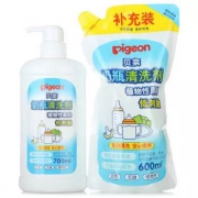 88VIP：PIGEON 贝亲 奶瓶 PL156 清洗剂补充套装 700ml+600ml *3件 90.65元包邮（合30.22元/件）