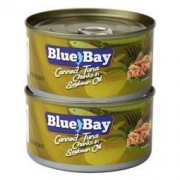 鲜得味 “Blue bay” 金枪鱼罐头 黄豆油浸180g*2罐 *2件