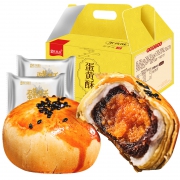 欧贝拉 蛋黄酥雪媚娘面包整箱糕点心 6枚 8.9元