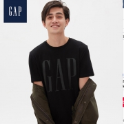 Gap 盖璞 499950 男士圆领LOGO短袖 69.5元包邮（需用券）
