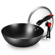 COOKER KING 炊大皇 无涂层铸铁炒锅 30cm *3件