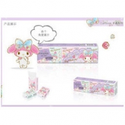 妮飘（nepia）手帕纸卡通系列melody可爱美乐蒂迷你3层小包纸巾10抽*10包*4条 无香 *5件