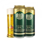 青岛啤酒高端线 奥古特 大麦酿造高端啤酒 500ml*18听