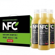 NONGFU SPRING 农夫山泉 NFC苹果汁饮料 900ml*4瓶