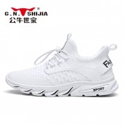公牛世家 2253 飞织网休闲运动男鞋