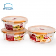 LOCK&LOCK 乐扣乐扣 LLG851S008 玻璃保鲜盒三件套 600ml*2+900ml *3件