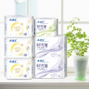 ABC 棉柔亲肤 日用夜用 卫生巾组合 6包装*3件
