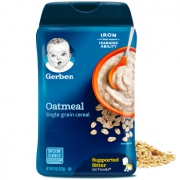 Gerber 嘉宝 婴幼儿米粉 进口版 227g 一段 高铁锌燕麦味 *7件 117.5元包邮（需用券，合16.79元/件）