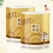 16日0点：清风 原木金装卷纸 4层140克27卷*4件