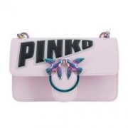 PINKO 品高 MINI LOVE系列 女士印花燕子单肩斜挎包