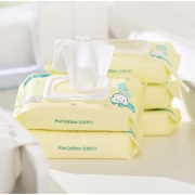 PurCotton 全棉时代 婴儿湿巾 15*20cm 80抽/包 3包/提 39元包邮