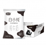 君乐宝 白小纯纯牛奶 180ml*12袋 19.9元包邮（双重优惠）