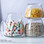 Libbey 利比 玻璃密封罐 3件套 0.5L+0.75L+1L 送冰淇淋杯 19.5元包邮