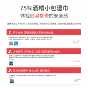BoBDoG 巴布豆 75%酒精消毒湿巾 20抽*10包 29.9元（需用券）