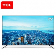75寸4K全面屏+MEMC运动防抖：TCL 75V2 75英寸 4K 液晶电视