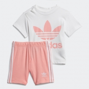 adidas 阿迪达斯 三叶草 FM5597 婴童短袖运动套装 *2件 478元包邮（需用券，合239元/件）
