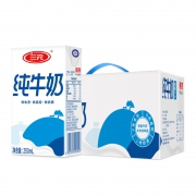 三元 小方白纯牛奶 250ml*24礼盒装*3件