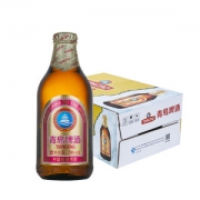 青岛啤酒 小棕金296ml*24瓶*2箱+山水园林500ml*12听