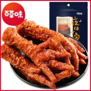第2件仅需9.9元 百草味即食虎皮凤爪160g 券后￥16.9