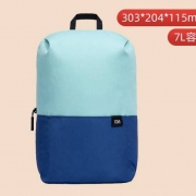 小米背包 小背包 绿蓝拼色 7L