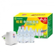 榄菊正品 无味电热蚊香液4瓶+1器