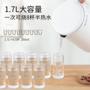 1.7L大容量、无缝一体内胆、304不锈钢：九阳 家用电热水壶K17-F630