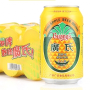 广氏 菠萝啤酒 330ml*6 13.9元包邮（需用券）