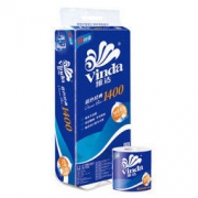 维达(Vinda) 卷纸 蓝色经典4层140g卫生纸巾*10卷 *5件