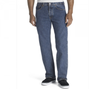 100%纯棉材质、直筒版型： Levi's 李维斯 501 男士牛仔裤