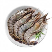 鲜佰客 越南活冻黑虎虾盒装 净重400g 约20只*3件