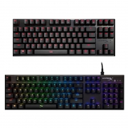 金士顿 Hyperx Alloy RGB 阿洛伊专业版机械键盘 104键 银轴