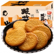 聚划算：其妙 猴菇饼干 500g