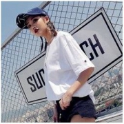Champion T425 男女款圆领短袖T恤