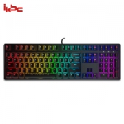 iKBC F-108 RGB 幻彩背光 机械键盘 Cherry红轴 黑色