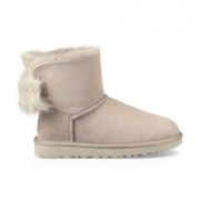 UGG Fluff Bow Mini系列 女士时尚毛毛蝴蝶结雪地靴