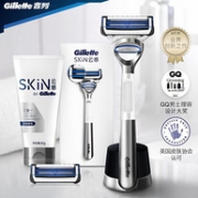 12日10点：Gillette 吉列 SKIN 云感 手动剃须刀套装（1刀架2刀头+磁力底座+80g洁面乳）