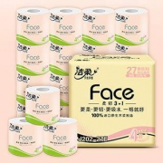 16日0点：洁柔 Face系列卫生纸卷纸 4层130克27卷*4件