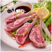内蒙古羊肉生鲜羊排 羔羊法式羊排500g(6根左右) *2件