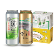 青岛啤酒 纯生500ml*18听+山水啤酒500ml*12听