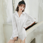 莱丝依梦 莫代尔衬衫式睡裙 19元包邮（需用券）