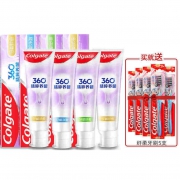 Colgate 高露洁 360°精粹养龈 小分子牙膏 120g 4支装（赠：纤柔牙刷*5） 69.9元包邮（需用券，合17.47元/件）