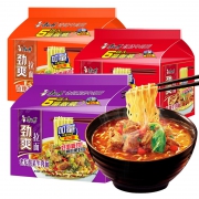康师傅 劲爽红烧牛肉面 98g*5袋