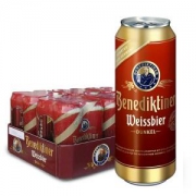 百帝王（Benediktiner）小麦黑啤酒500ml*24听 修道院经典*2件
