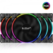 PCCOOLER 超频三 皓月 FRGB 机箱风扇（5X套装、兼容3厂主板RGB灯效、遥控）
