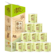 PLUS会员：清风 卷纸 原木纯品 3层270段卫生纸*10卷*11件